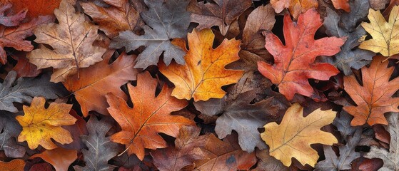 Obraz premium Autumn Leaves: A Tapestry of Fall Colors