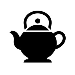 Minimalist Black Teapot Silhouette Clipart Transparent Graphic