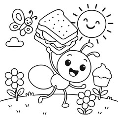 Obraz premium my sandwich outline version