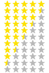 Handwritten star review rating: 0 to 5 stars