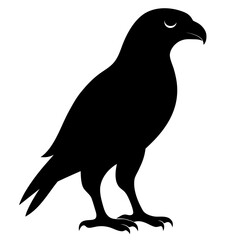 pigeon silhouette isolated on white