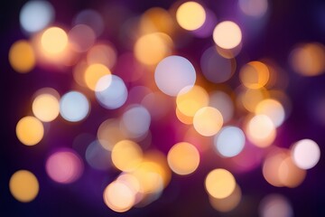 Warm and Cool Bokeh Lights Creating a Dreamy and Soft Abstract Background for Decoration or Design