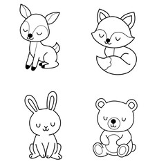 Obraz premium set of animals