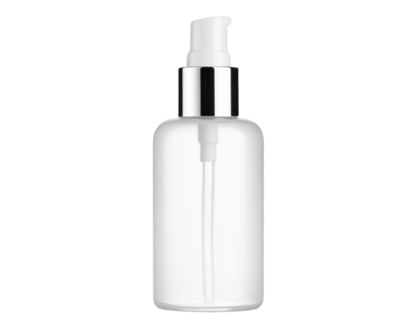  Luxury Airless Pump Moisturizer Bottle with Cap On, Front View