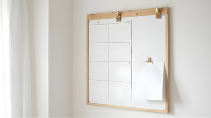 Minimalist Wall Planner Table for Organized Modern Spaces