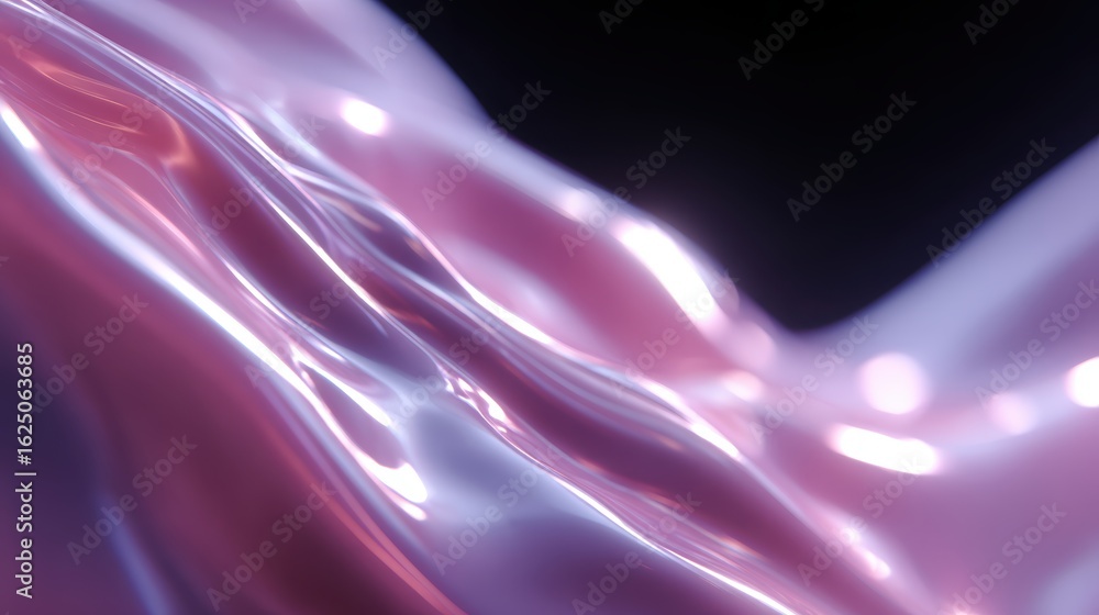 Poster abstract background: fluid light patterns forming a recognizable brand logo, visual identity and rec