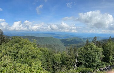 Majestic view of the Great Smoky Mountains