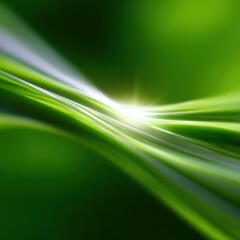 Fototapeta premium Abstract background: Flowing light patterns representing optimized agricultural supply chains, farm to fork. Logistics, efficiency. Green, dynamic.