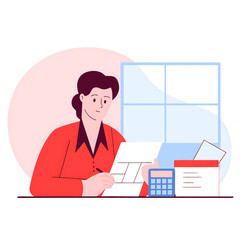 business man working on laptop