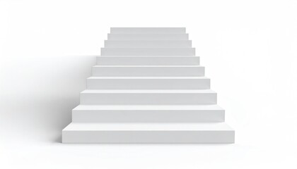 White steps leading upward