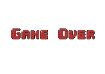 game over art