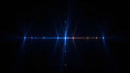 Obraz premium Stunning Blue Light Effects with Bright Flare