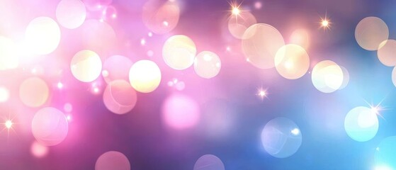 Dreamy Pastel Bokeh Background: A Serene Visual Escape