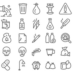 set of icons of food, set of icons, icons