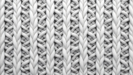 Detailed Overview of White Braided Fabric