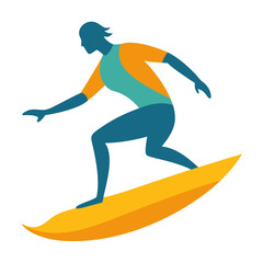 Surfboard Ride Flat Artwork