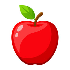 Minimal Apple Fruit Illustration