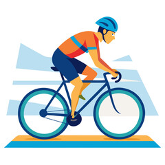 Naklejka premium Competitive Cycling Vector