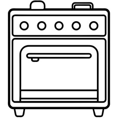 Obraz premium Clean Oven Illustration