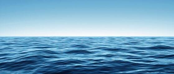 Obraz premium Tranquil Ocean: A Serene Seascape
