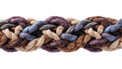 Obraz premium Close-up of a braided rope