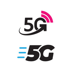 5G Wireless Network and High-Speed Internet Icon Vector