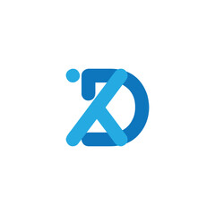 DX logo design vector, Minimalist Logo Design of Letter DX, DK, dx initials logo design