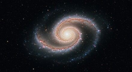 Fototapeta premium Spiral galaxy in deep space