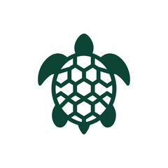 Stylized turtle design featuring a honeycomb pattern, suitable for eco-friendly branding