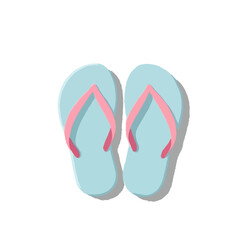 Simplified, Iconic Beach Flip-Flops