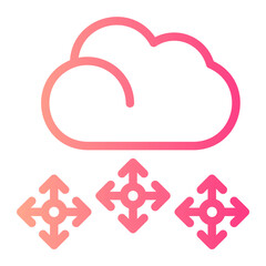 snowflake gradient icon