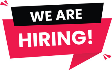 We Are Hiring announcement banner