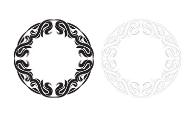 Vintage floral Easter egg designs with ornate borders and decorative patterns