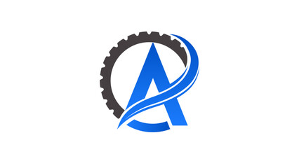 Engineering logo Design including letter A