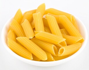 pasta on white background