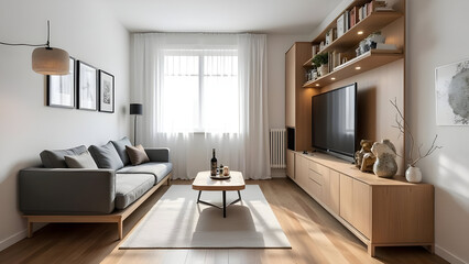 Fototapeta premium Minimalist Modern Bedroom Design with Stylish Décor Ideas