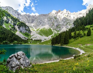 lake in the mountains