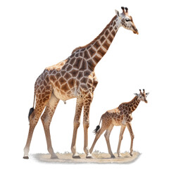 giraffe isolated on white