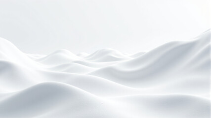 Elegant White Snowy Landscape for Serenity and Nature