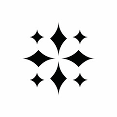 Minimalist Diamond Shape Pattern Abstract Geometric Starburst Vector Art.