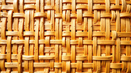 Intricate Woven Wooden Basket Texture