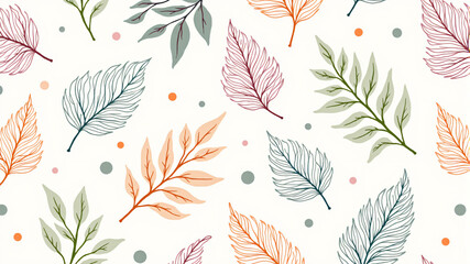 Elegant Leaf Pattern for Decorative Designs