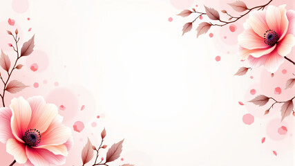 Elegant Floral Background for Invitations