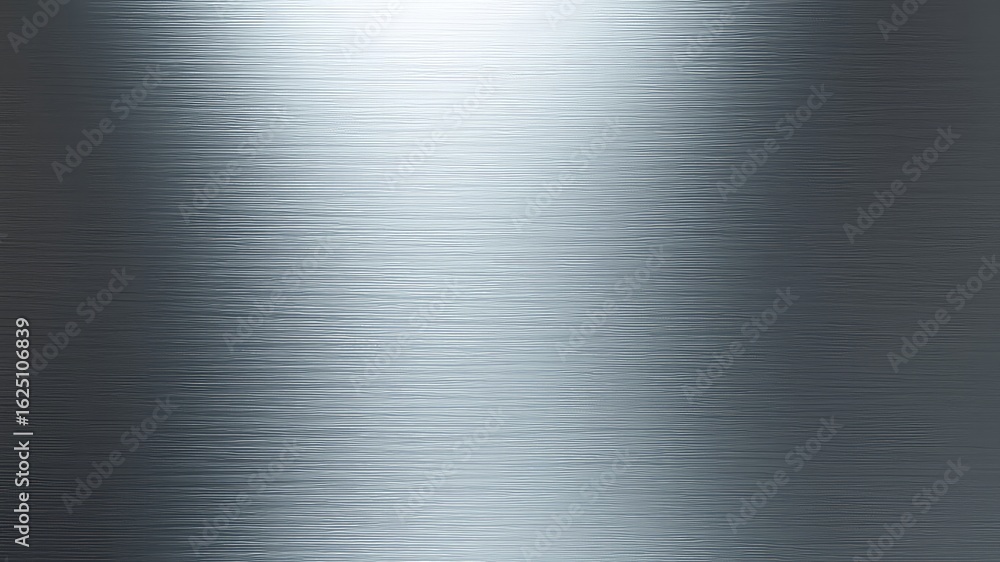 Poster polished metal surface with subtle texture and gradient light for backgrounds and designs