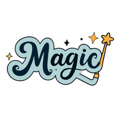 sticker design of magic