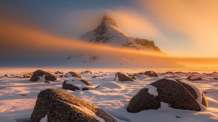 Sunrise over the mountains