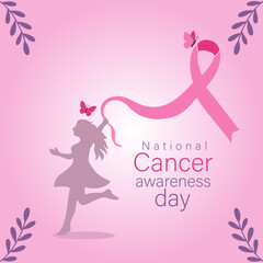 Woman Running with Pink Ribbon – Cancer Awareness and Strength Concept