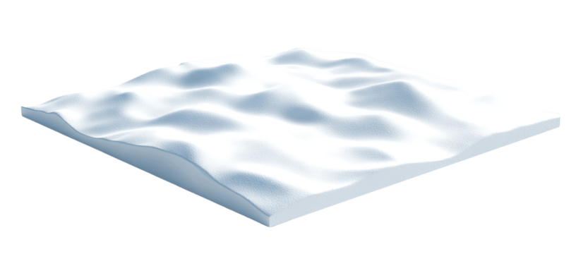 A flat, textured, light gray-white surface, like compacted snow or ice