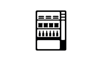 a graphic image with a vending machine theme, on a white background. vector graphic base.