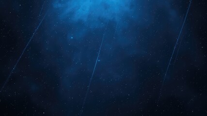 Dark cosmic ocean scene filled with celestial bodies creating a deep, enigmatic, and inspiring digital background